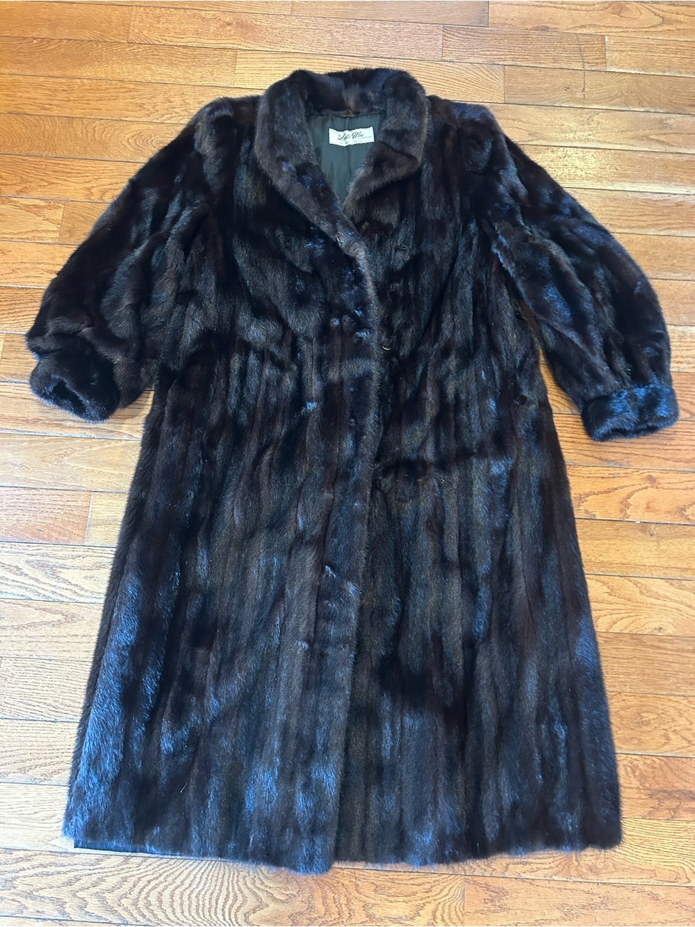 80s Authentic Mink Fur Coat Brown Jacket Leslie Wise Toronto Canada Large